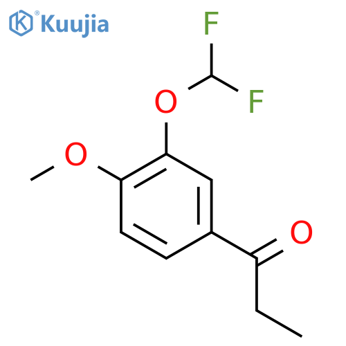 3'-(Difluoromethoxy)-4'-methoxypropiophenone structure