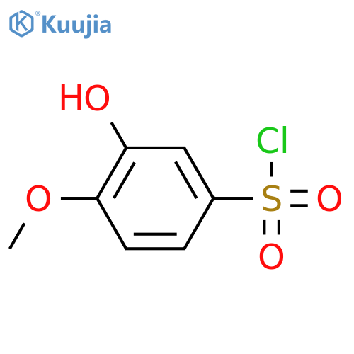 3-Hydroxy-4-methoxybenzene-1-sulfonyl chloride structure