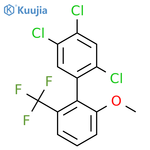 6'-Methoxy-2,4,5-trichloro-2'-(trifluoromethyl)biphenyl structure