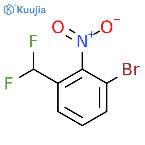 1-Bromo-3-(difluoromethyl)-2-nitrobenzene structure