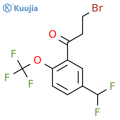 3-Bromo-5'-(difluoromethyl)-2'-(trifluoromethoxy)propiophenone structure