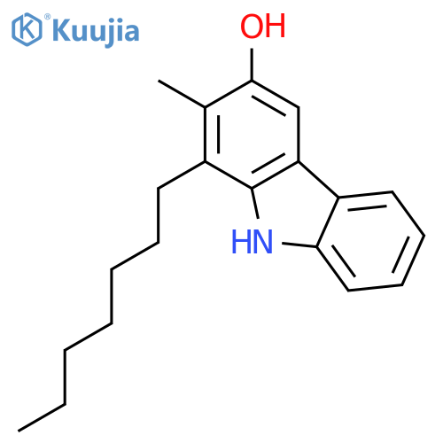 9H-Carbazol-3-ol,1-heptyl-2-methyl- structure