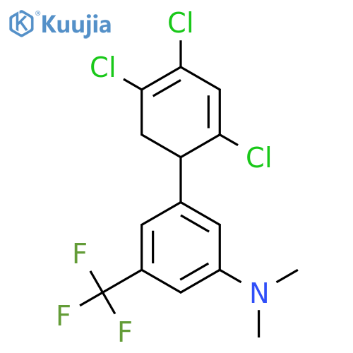 Dimethyl-[3-(2,4,5-trichloro-cyclohexa-2,4-dienyl)-5-(trifluoromethyl)phenyl]-amine structure