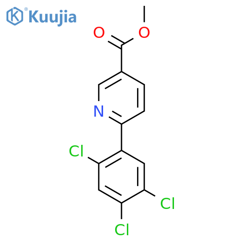 Methyl 6-(2,4,5-trichlorophenyl)nicotinate structure
