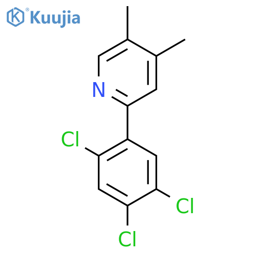 4,5-Dimethyl-2-(2,4,5-trichlorophenyl)pyridine structure
