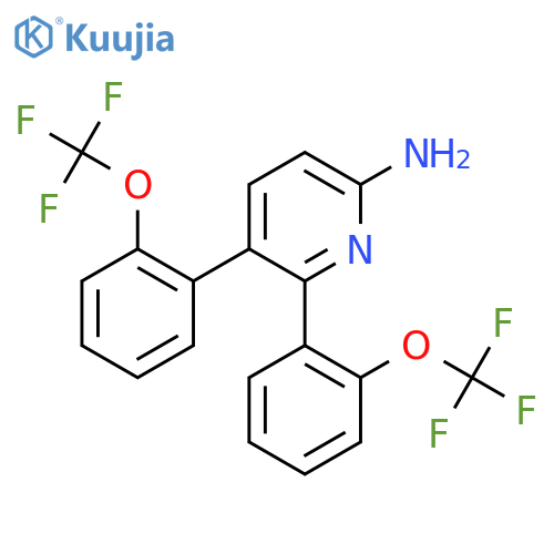 6-Amino-3,2-bis(2-(trifluoromethoxy)phenyl)pyridine structure