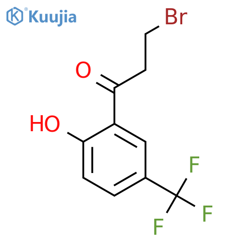 3-Bromo-2'-hydroxy-5'-(trifluoromethyl)propiophenone structure