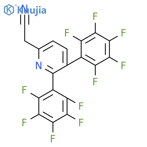 2,3-Bis(perfluorophenyl)pyridine-6-acetonitrile structure