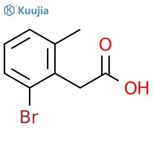 Benzeneacetic acid, 2-bromo-6-methyl- structure