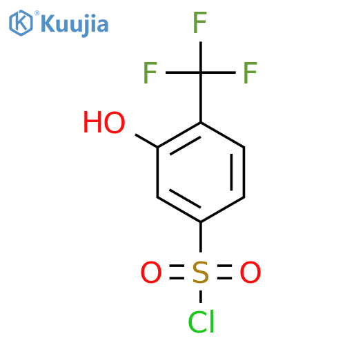 3-Hydroxy-4-(trifluoromethyl)benzenesulfonyl chloride structure