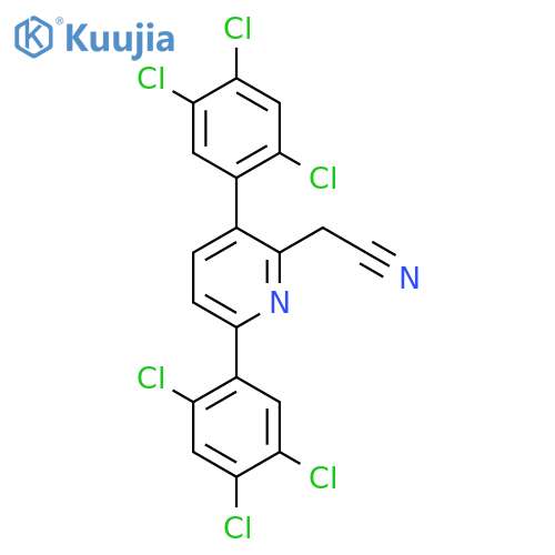 3,6-Bis(2,4,5-trichlorophenyl)pyridine-2-acetonitrile structure