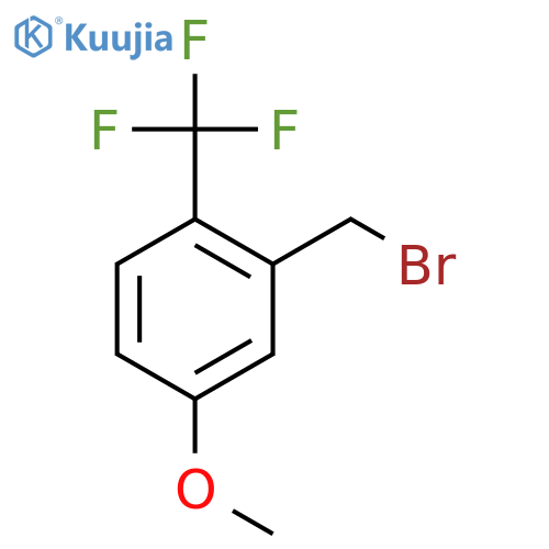 2-(bromomethyl)-4-methoxy-1-(trifluoromethyl)benzene structure