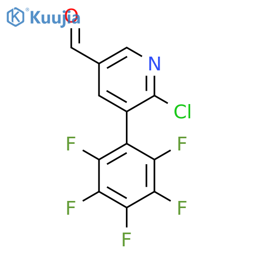 6-Chloro-5-(perfluorophenyl)nicotinaldehyde structure