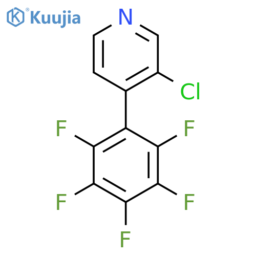 3-Chloro-4-(perfluorophenyl)pyridine structure