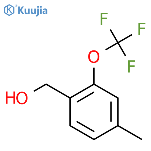 4-Methyl-2-(trifluoromethoxy)benzyl alcohol structure