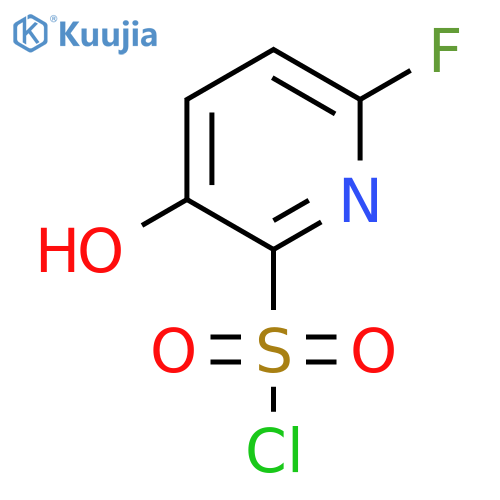 6-Fluoro-3-hydroxypyridine-2-sulfonyl chloride structure