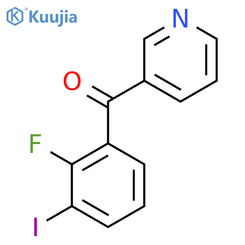 3-(2-Fluoro-3-iodobenzoyl)pyridine structure