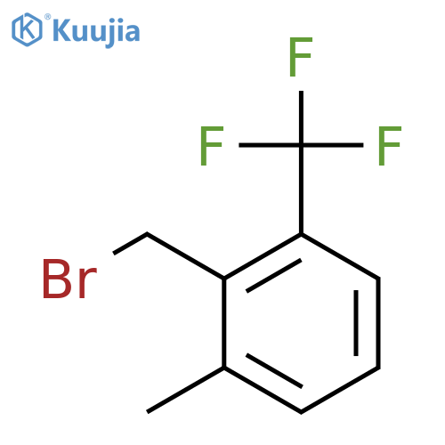 2-(bromomethyl)-1-methyl-3-(trifluoromethyl)benzene structure
