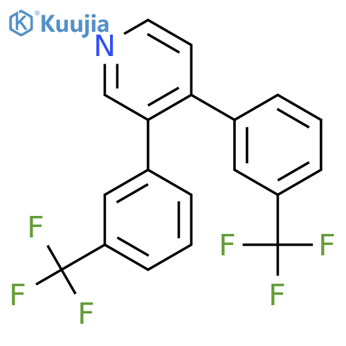 3,4-Bis(3-(trifluoromethyl)phenyl)pyridine structure