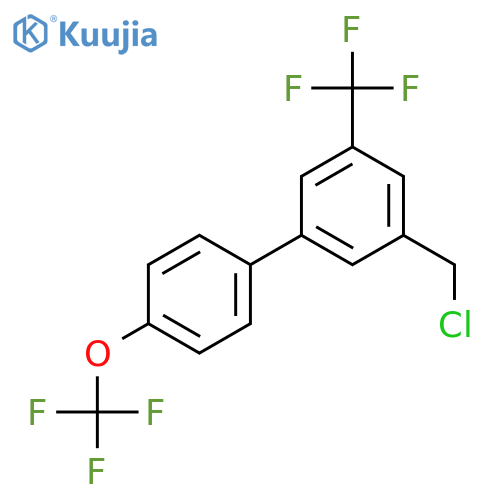 3-Chloromethyl-4'-(trifluoromethoxy)-5-(trifluoromethyl)biphenyl structure