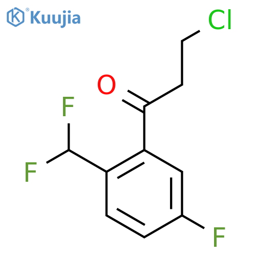 3-Chloro-2'-(difluoromethyl)-5'-fluoropropiophenone structure