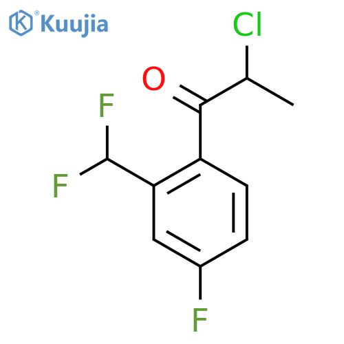 2-Chloro-2'-(difluoromethyl)-4'-fluoropropiophenone structure