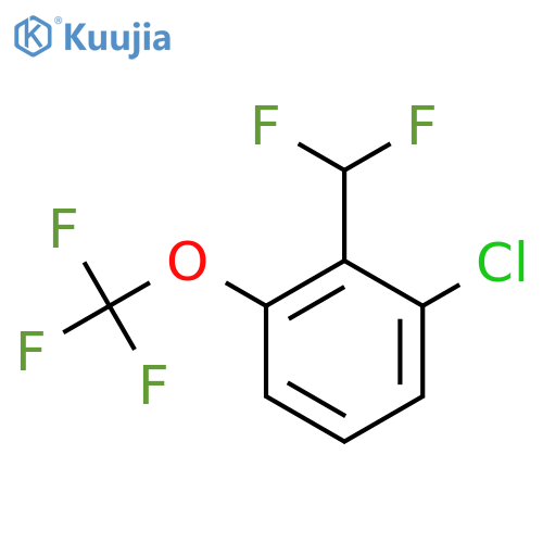3-Chloro-2-(difluoromethyl)(trifluoromethoxy)benzene structure