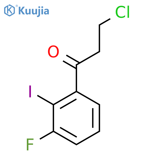 3-Chloro-3'-fluoro-2'-iodopropiophenone structure