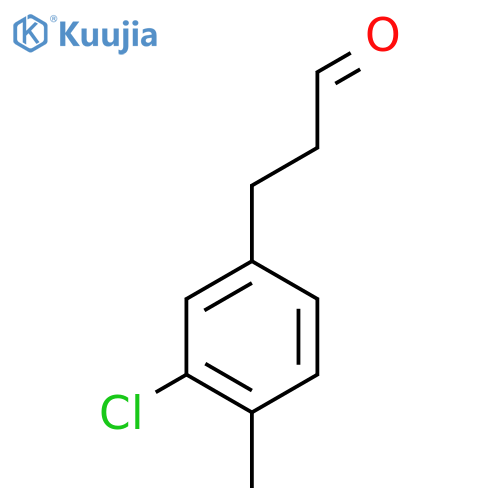 3-(3-chloro-4-methylphenyl)propanal structure