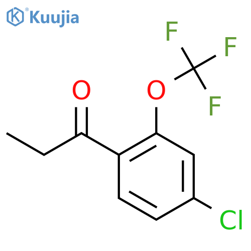 4'-Chloro-2'-(trifluoromethoxy)propiophenone structure