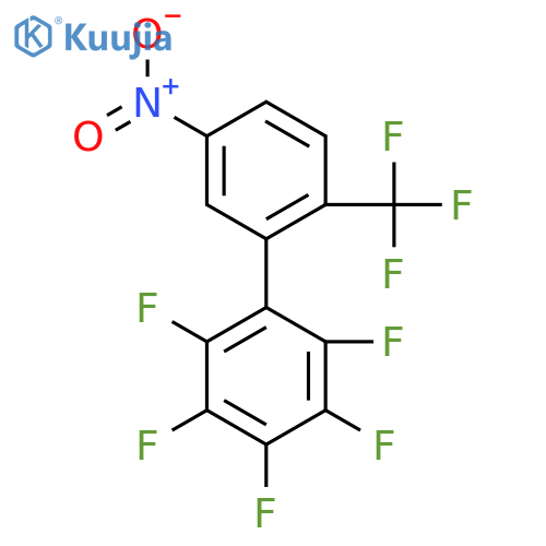 5'-Nitro-2,3,4,5,6-Pentafluoro-2'-(trifluoromethyl)biphenyl structure