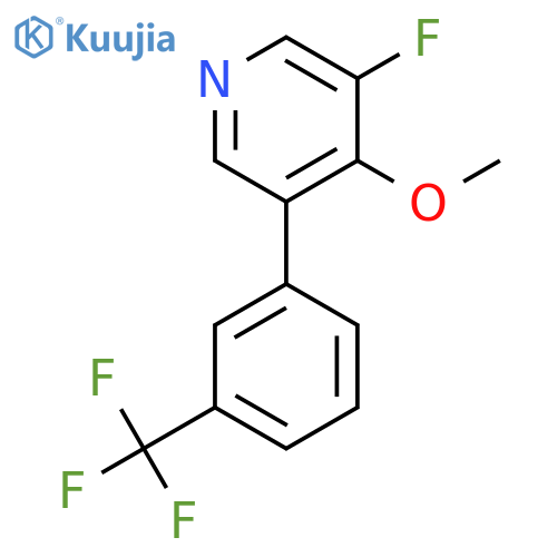 3-Fluoro-4-methoxy-5-(3-(trifluoromethyl)phenyl)pyridine structure