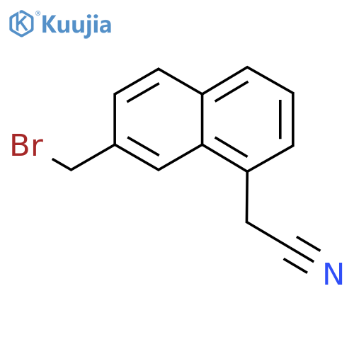 2-(Bromomethyl)naphthalene-8-acetonitrile structure