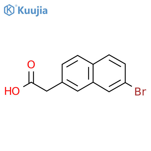 7-broMo-2-naphthylacetic acid structure
