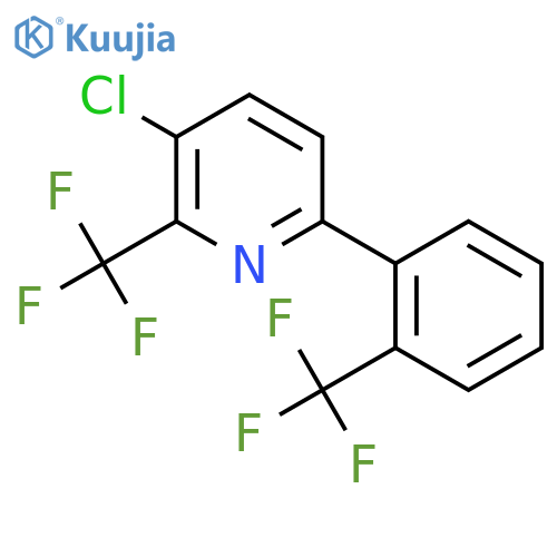 3-Chloro-2-(trifluoromethyl)-6-(2-(trifluoromethyl)phenyl)pyridine structure