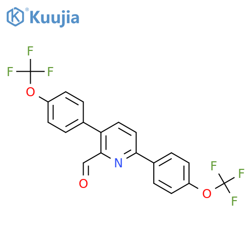 3,6-Bis(4-(trifluoromethoxy)phenyl)picolinaldehyde structure