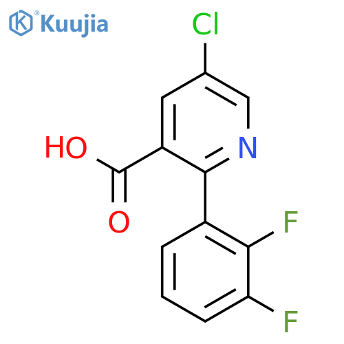 5-Chloro-2-(2,3-difluorophenyl)nicotinic acid structure