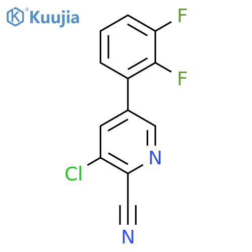 3-Chloro-5-(2,3-difluorophenyl)picolinonitrile structure