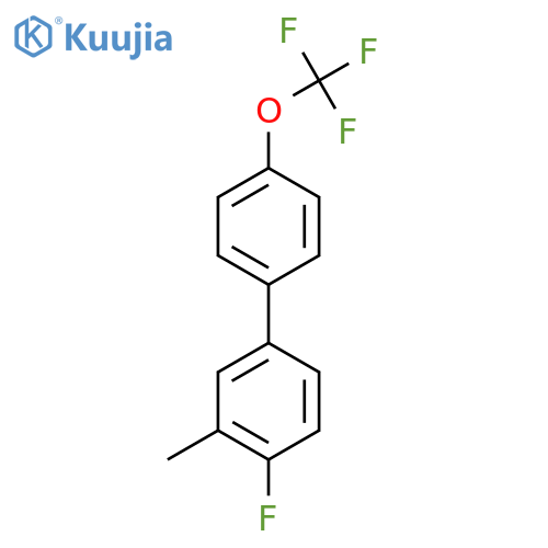 4-Fluoro-3-methyl-4'-(trifluoromethoxy)biphenyl structure