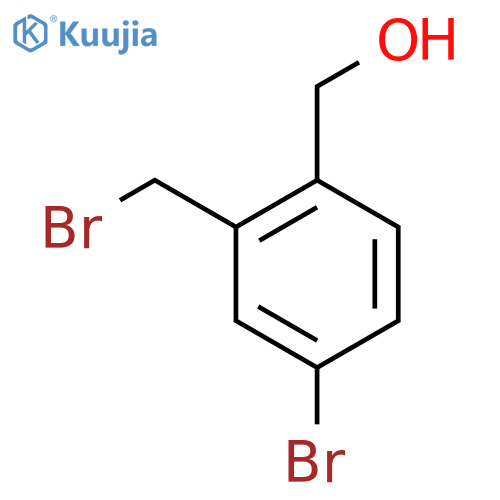 4-Bromo-2-(bromomethyl)benzyl alcohol structure