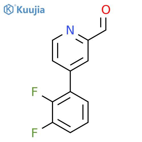 4-(2,3-Difluorophenyl)picolinaldehyde structure