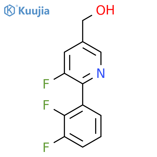 2-(2,3-Difluorophenyl)-3-fluoropyridine-5-methanol structure