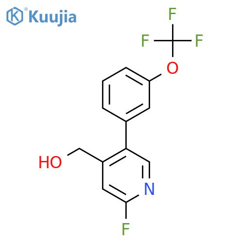 2-Fluoro-5-(3-(trifluoromethoxy)phenyl)pyridine-4-methanol structure