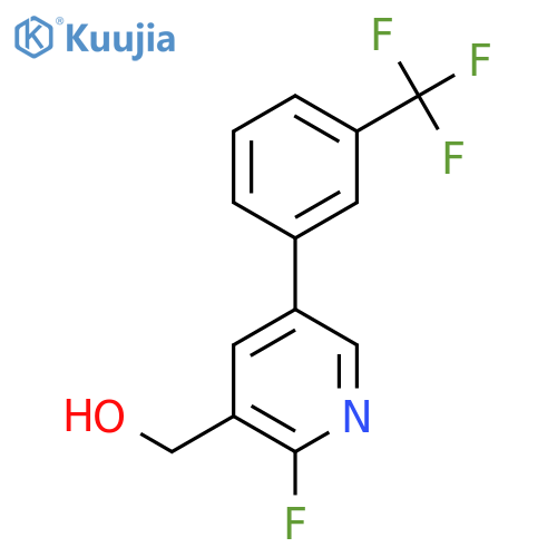 2-Fluoro-5-(3-(trifluoromethyl)phenyl)pyridine-3-methanol structure