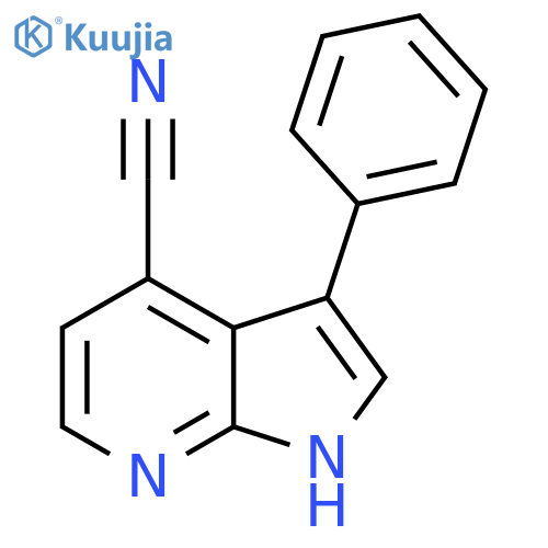 3-Phenyl-1H-pyrrolo[2,3-b]pyridine-4-carbonitrile structure
