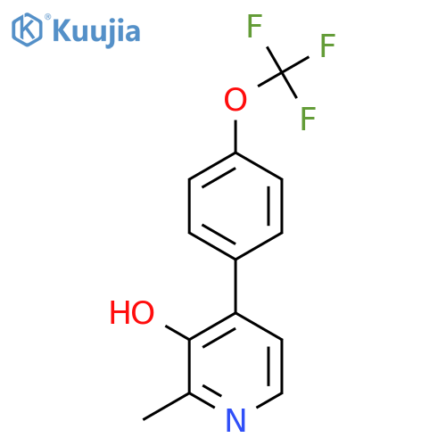 3-Hydroxy-2-methyl-4-(4-(trifluoromethoxy)phenyl)pyridine structure