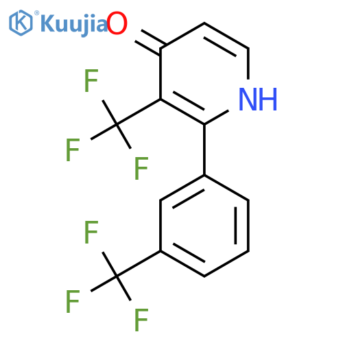4-Hydroxy-3-(trifluoromethyl)-2-(3-(trifluoromethyl)phenyl)pyridine structure