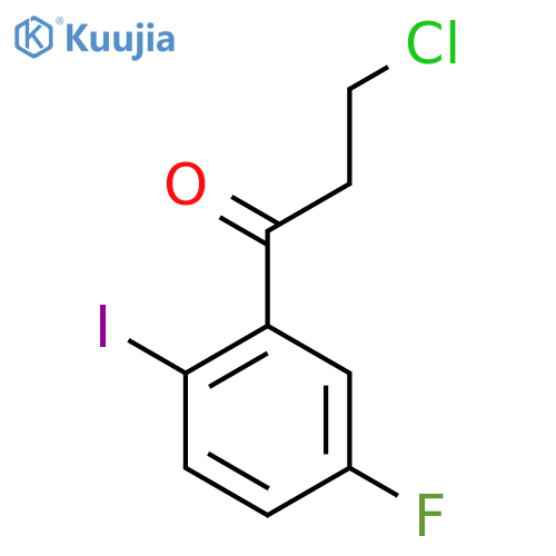 3-Chloro-5'-fluoro-2'-iodopropiophenone structure
