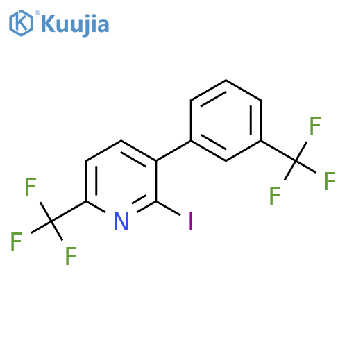 2-Iodo-6-(trifluoromethyl)-3-(3-(trifluoromethyl)phenyl)pyridine structure
