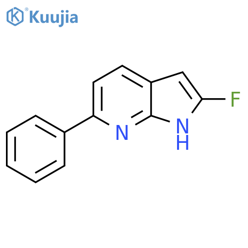 2-Fluoro-6-phenyl-1H-pyrrolo[2,3-b]pyridine structure